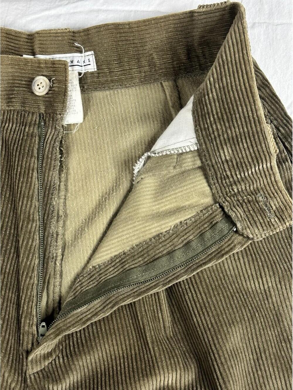 ✨🌿 Vintage Weathervane USA Olive Corduroy High Waist Pleated Pants Size 6🌿✨ - Picture 7 of 16